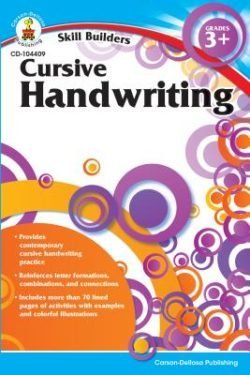 Carson Dellosa Cursive Handwriting Workbook, Grade 3+