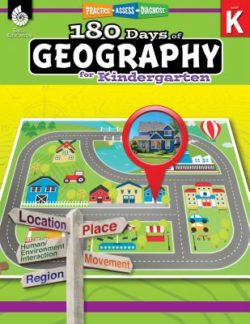 Shell Education 180 Days Of Geography Workbook, Grade K
