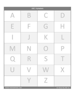 ABC Alphabet Practice Worksheet - Free Download