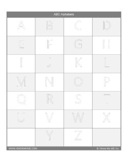 ABC Alphabet Tracing Worksheet - Free Download