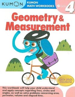 Kumon Geometry & Measurement Workbook, Grade 4